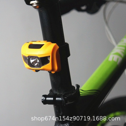 Bicicleta luz LED bicicleta de montaña luz trasera faro luz trasera de doble propósito mini luz de advertencia equipo de equitación fuerte luz de plástico