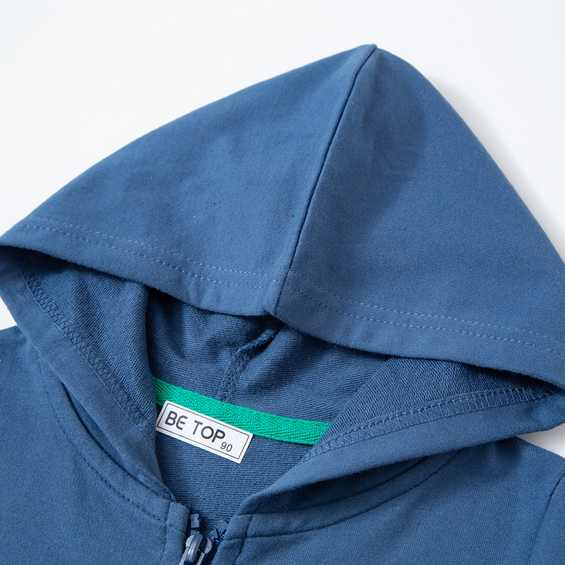 Camisa de cremallera para niños con capucha abrigo delgado para niños ropa exterior superior ropa de otoño ropa para niños entrega de una sola pieza