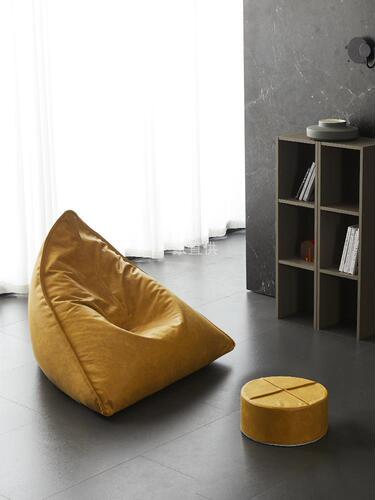 Lazy sofa tatami bedroom small cute girl bean bag balcony leather recliner single chair removable and washable sandbag
