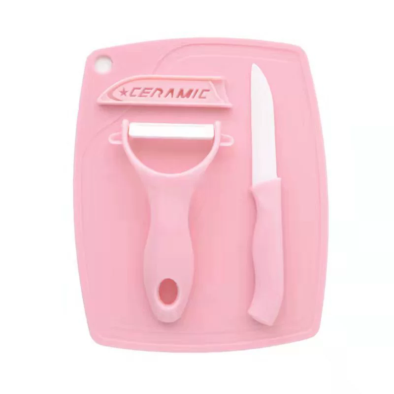 Фруктовый нож трёхсекционный керамический набор ножей для резки фруктов, разделочная доска, очиститель нож, инструмент кухонный, тыква планер трёхсекционный набор