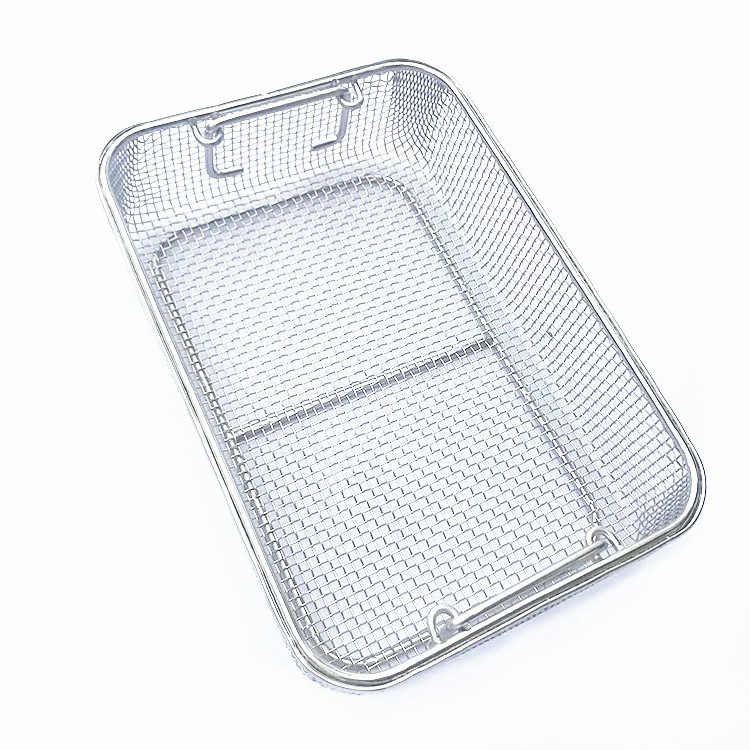 加工带盖子不锈钢网筐   带把手正方形或长方体网篮