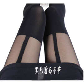 工厂批发现货批发外贸假吊带直条假大腿袜连裤袜假高筒批发连裤袜