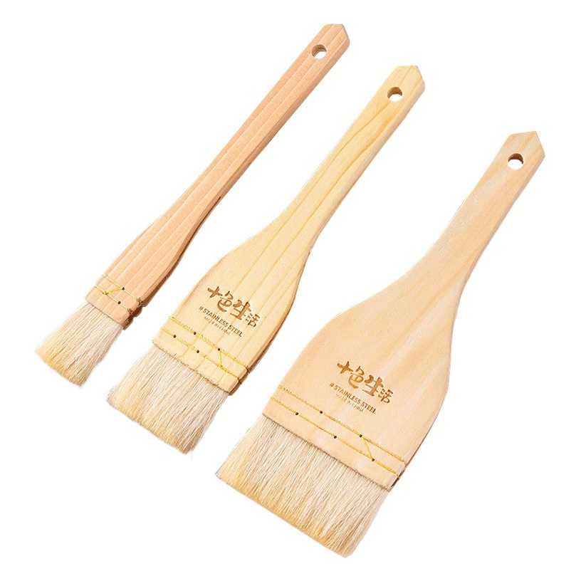 Пищевая шерстяная щетка Яичная жидкая Мягкая шерстяная щетка для масла для барбекю Mooncake Кухня Блинчики Домашние Инструменты для выпечки Кисть для соуса