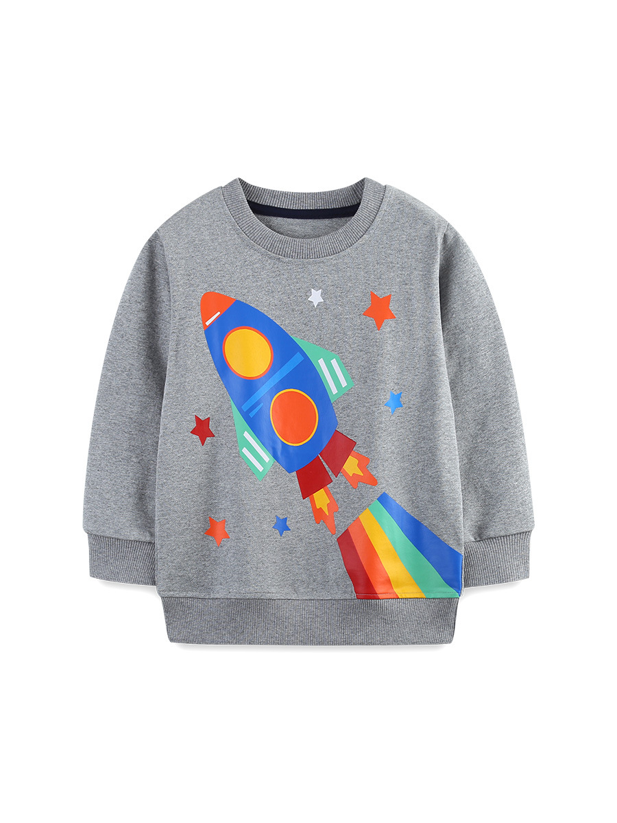 Nuevo suéter para niños en otoño suéter de dibujos animados de estilo europeo y americano suéter para bebés tejido de algodón blusa para niños de ocio image 1