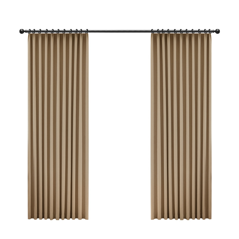 Cortinas de chenilla súper suaves de grado materno y infantil, aislamiento acústico y aislamiento térmico, dormitorio con alta opaca, cortina de Shaoxing de estilo crema de lujo ligero