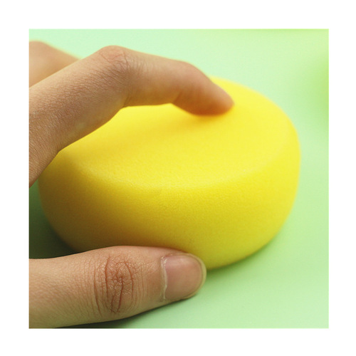 Car crystal-plated waxing sponge polishing waxing sponge wiping car wash car temperature-resistant high-density round sponge cleaning