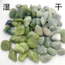 丹东绿抛光鹅卵石地坪专用绿色水磨石子天然凤凰绿玉卵石源头厂家