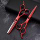 Foreign trade blue jade star Jungle Leopard genuine goods hairdressing scissors hair stylist thinning scissors 6-inch seamless tooth Scissors barber scissors