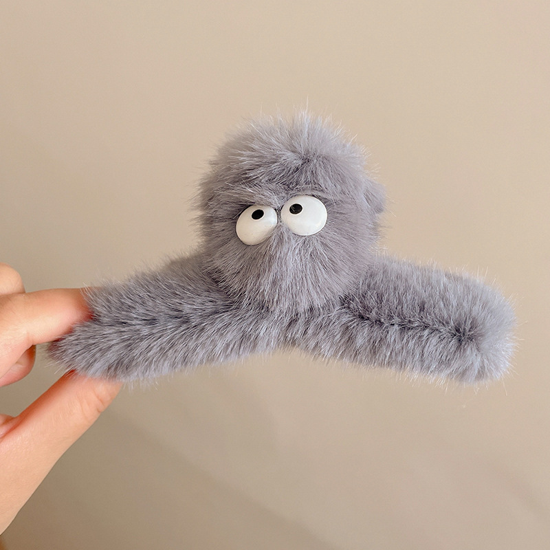 Estilo francés gran felpa clip de pelo de acrílico clip de tiburón Otoño e Invierno horquilla de alto grado versátil agarre del pelo updo tocado de pelo