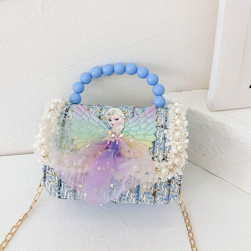 Nueva niñas princesa Aisha bolsos, bolsos de hombro de moda lindos bolsos de decoración de bebés de dibujos animados
