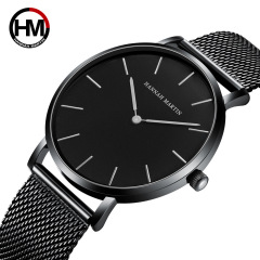 One piece drop shipping Japanese movement simple ultra-thin dw Milan braided stainless steel mesh strap quartz watch waterproof watch for men