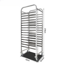 A12不锈钢烤盘架子车12/15/30层烘培蛋糕面包架烤盘车饼盘架晾架