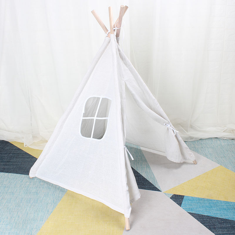 Tienda pequeña para Niños Accesorios de fotografía interior y exterior picnic bebé fiesta globo diseño hecho a mano triángulo tienda