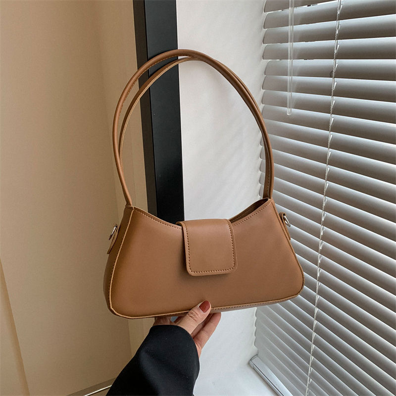 De gama alta nueva moda de color sólido bolsa de mensajero de las mujeres de cercanías todo partido bolsa de hombro de las axilas bolsa portátil de las mujeres ins