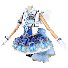 ラブライブ園田海未cos服青愛神ドレス二次元コスプレアニメユニフォーム女