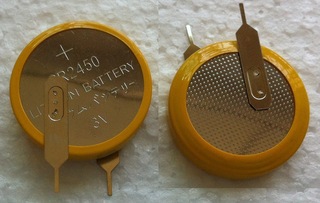 供应CR2450焊脚电池　2450电池　3V CR2450