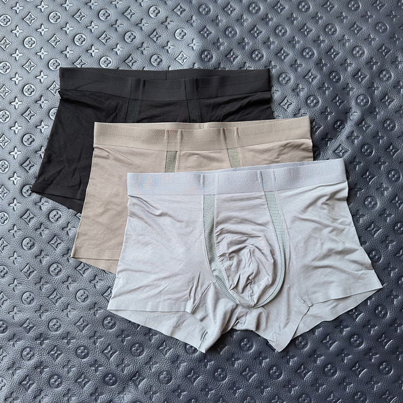 High-End 100-Count Modal Breathable Seamless Men's Boxer Briefs Air Conditioning Pants Cotton High Quality Comfortable