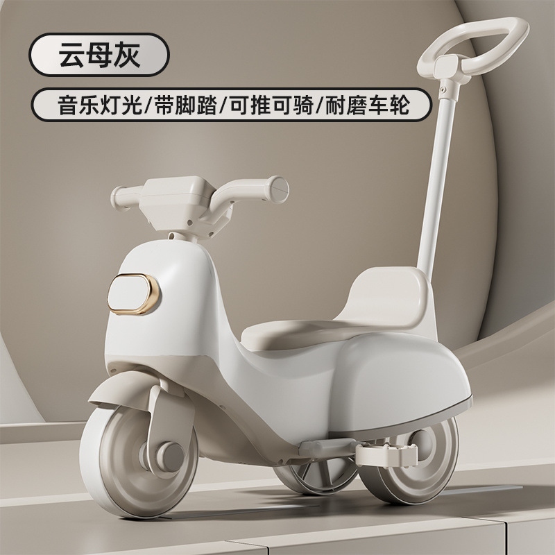 子供用三輪車 1-3歳 ペダルスクーター 光と音楽 赤ちゃんが座って遊べる子供用おもちゃの車を押すことができます