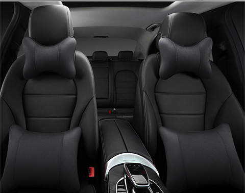 Suede car headrest car interior accessories car neck pillow small pillow seat cushion large pillow bone headrest