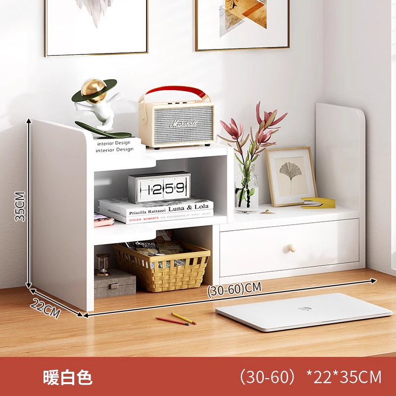Escritorio de oficina estantería almacenamiento estante estudiante escritorio almacenamiento estante dormitorio escritorio simple multi-capa pequeña librería