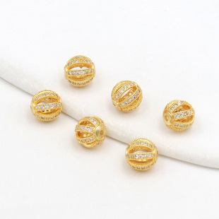 ��ɫ18K����Ϲ���΢��ʯ�U����������diy�Ʒ���������C45