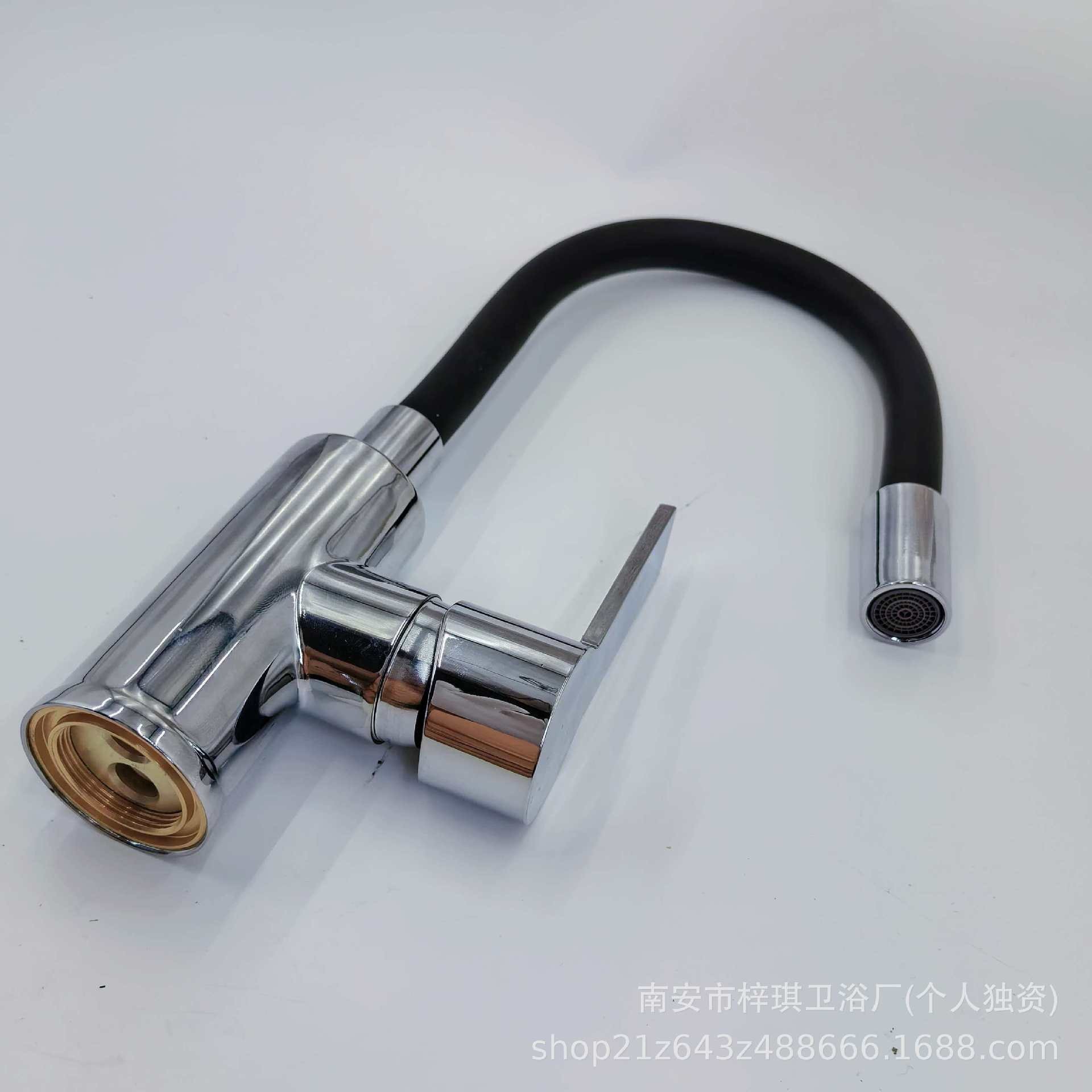 Grifo Mezclador Orientable para Fregadero de Cocina de Aleación de Zinc para Agua Fría y Caliente