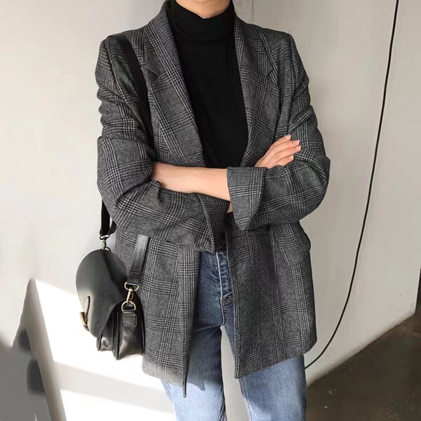 Retro autumn classic suit jacket
