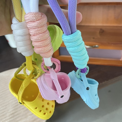 Handmade diy Crocs creative trinkets cartoon keychain accessories school bag pendant key chain gift GJ115
