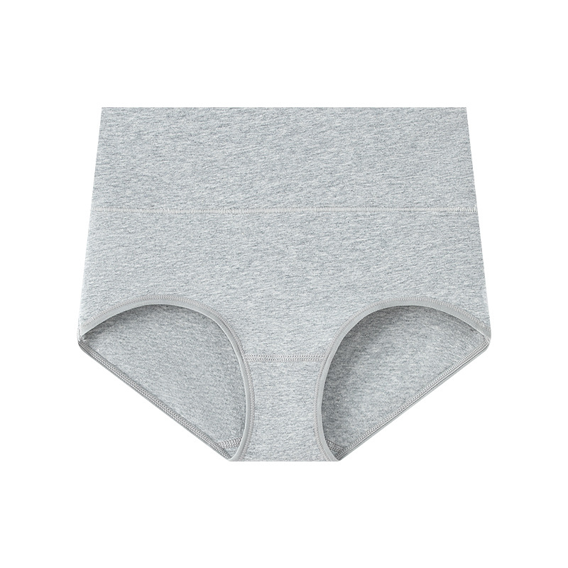 Ropa interior de cintura alta de talla grande, ropa interior de mujer con abdomen posparto de algodón puro, ropa interior de mujer con levantamiento de cadera transfronterizo de algodón, ropa interior de mujer de cintura alta
