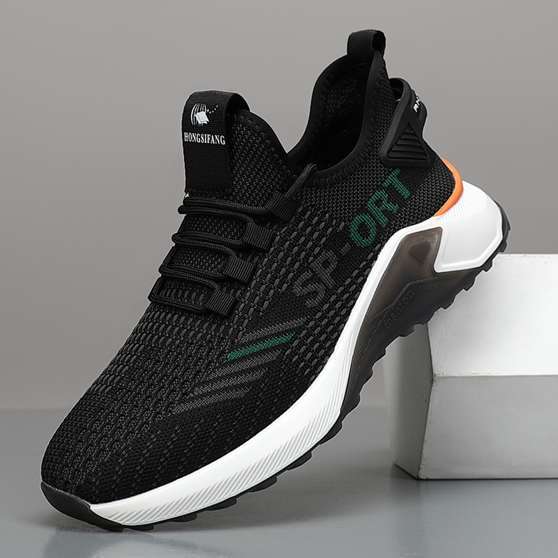 Lightweight Breathable Fly-Knit Mesh Shoes for Men, Summer Thin Mesh Running Shoes, Work and Casual Men's Shoes, Dropshipping