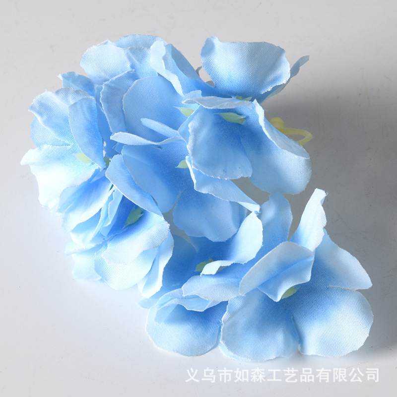 DIY アジサイヘッド模擬花花びらヘアピン頭飾りアクセサリー結婚式家の装飾花造花撮影小道具|undefined