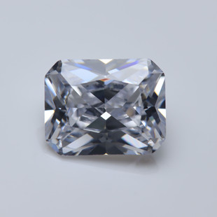 Factory supply rectangular chamfered car flower white color zircon artificial zircon bare stone wholesale cubic zirconia