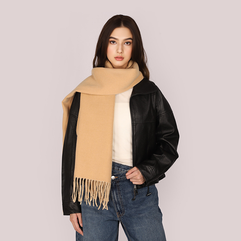 2025 fábrica directa nueva bufalla de color sólido suave y cálida bufalla de bordas unisex bufalla de invierno y otoño