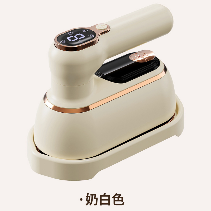 Portable handheld garment steamer, digital display, foldable