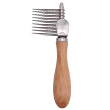 木柄宠物开结梳狗毛梳神器猫狗毛发开结脱毛梳去毛结专用狗狗梳子