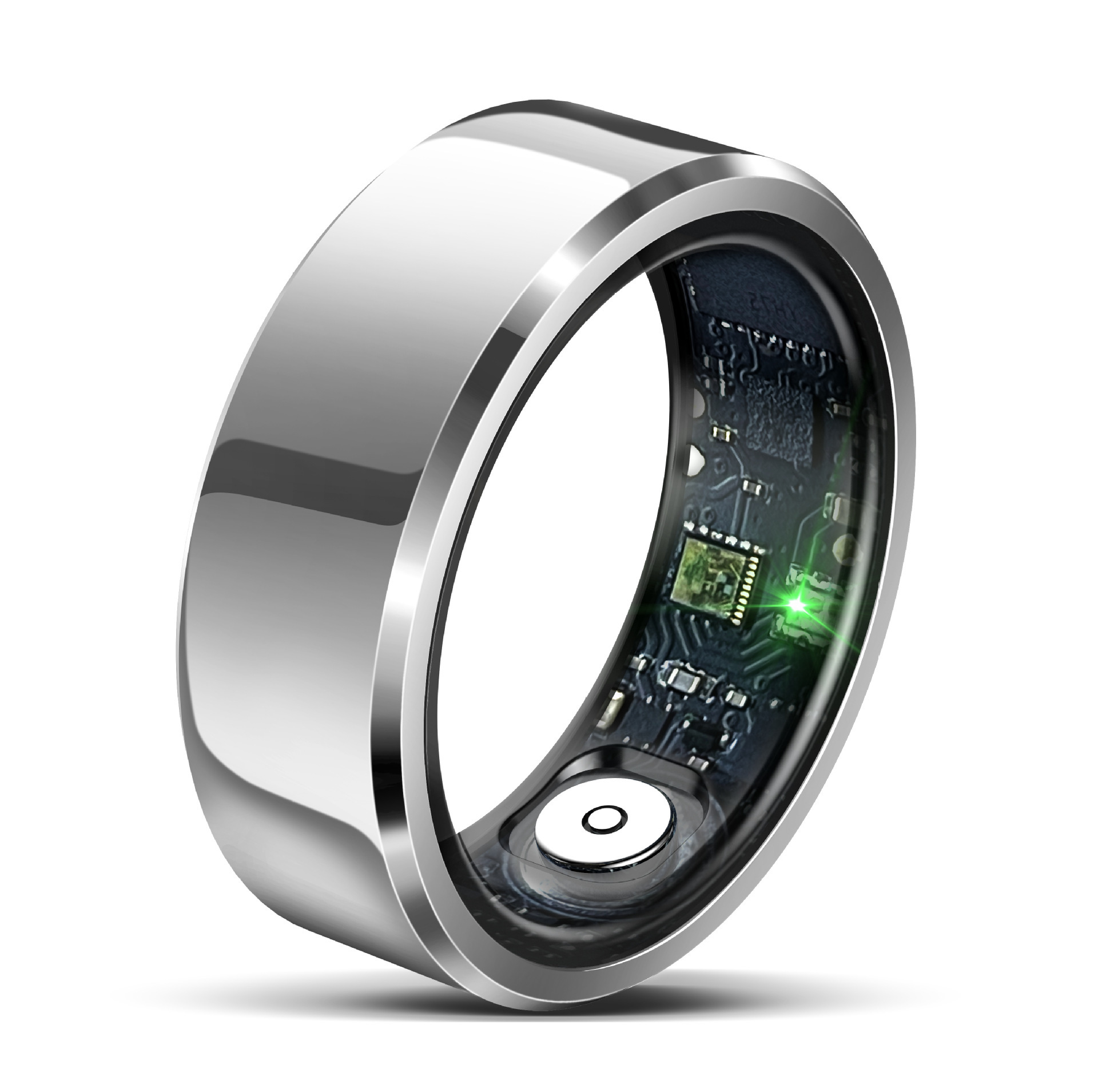 R6 Smart Ring Schlaftracker, Aktivitätsmonitor, Schrittzähler, wasserdicht, Bluetooth, Herzfrequenz-, Blutdruck- und Blutsauerstoffmessung_voghion.com