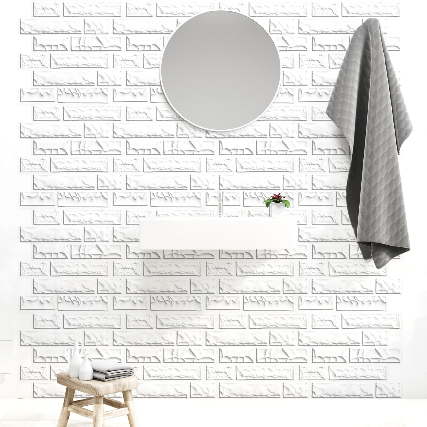 Factory wholesale bedroom refurbished self-adhesive wallpaper pvc solid color waterproof dormitory wall stickers plain wallpaper