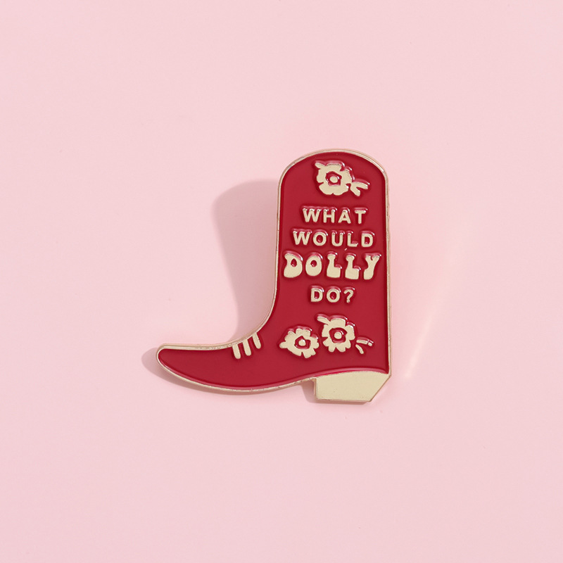 9g Weight Brooches Classification Daily, Street Occasion Alloy Material Boots Pattern Unisex Gender Stoving Varnish Design Vintage Style, Simple Style Style Vintage Style Simple Style Pin Boots Alloy Stoving Varnish Unisex Brooches 4