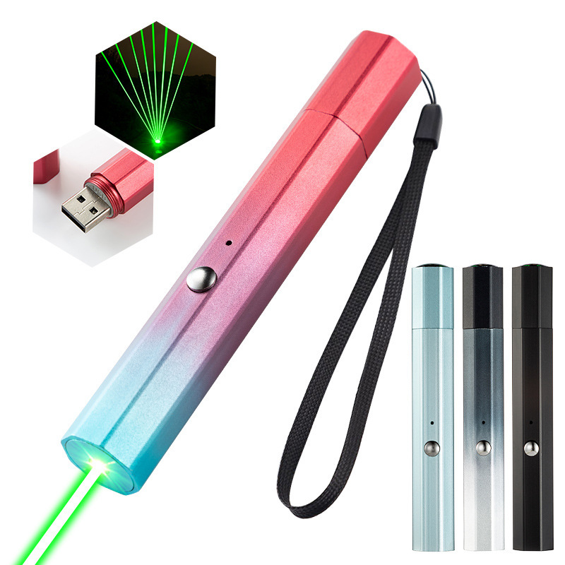 Charging laser pen sales sand table pointer indicating infrared laser lamp USB charging long-range green laser flashlight