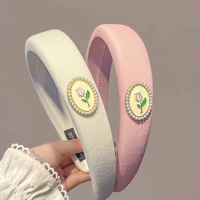 Headband non-slip sponge headband, new 2024 collection, face-wash hair accessory, pink/blue/white