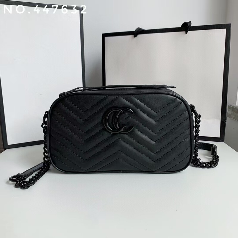 Double G camera bag Marmont leather chain bag slung shoulder bag small fragrant style 2024 diamond small square bag new
