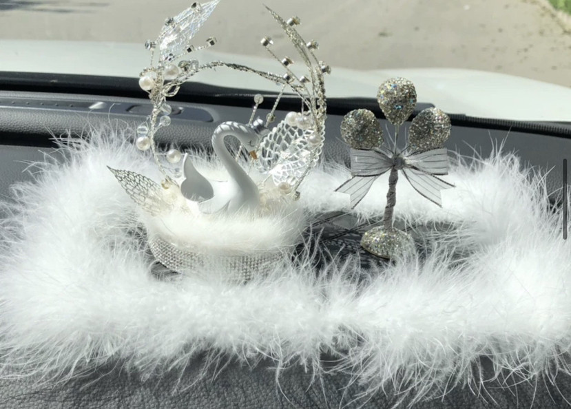Decoraciones de automóviles Camellia creativa nueva consola central de verano joyas de automóviles chicas decoración de plástico