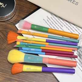 爱马家彩虹化妆刷12支装马卡龙软毛散粉刷点彩刷眼影刷化妆刷套装