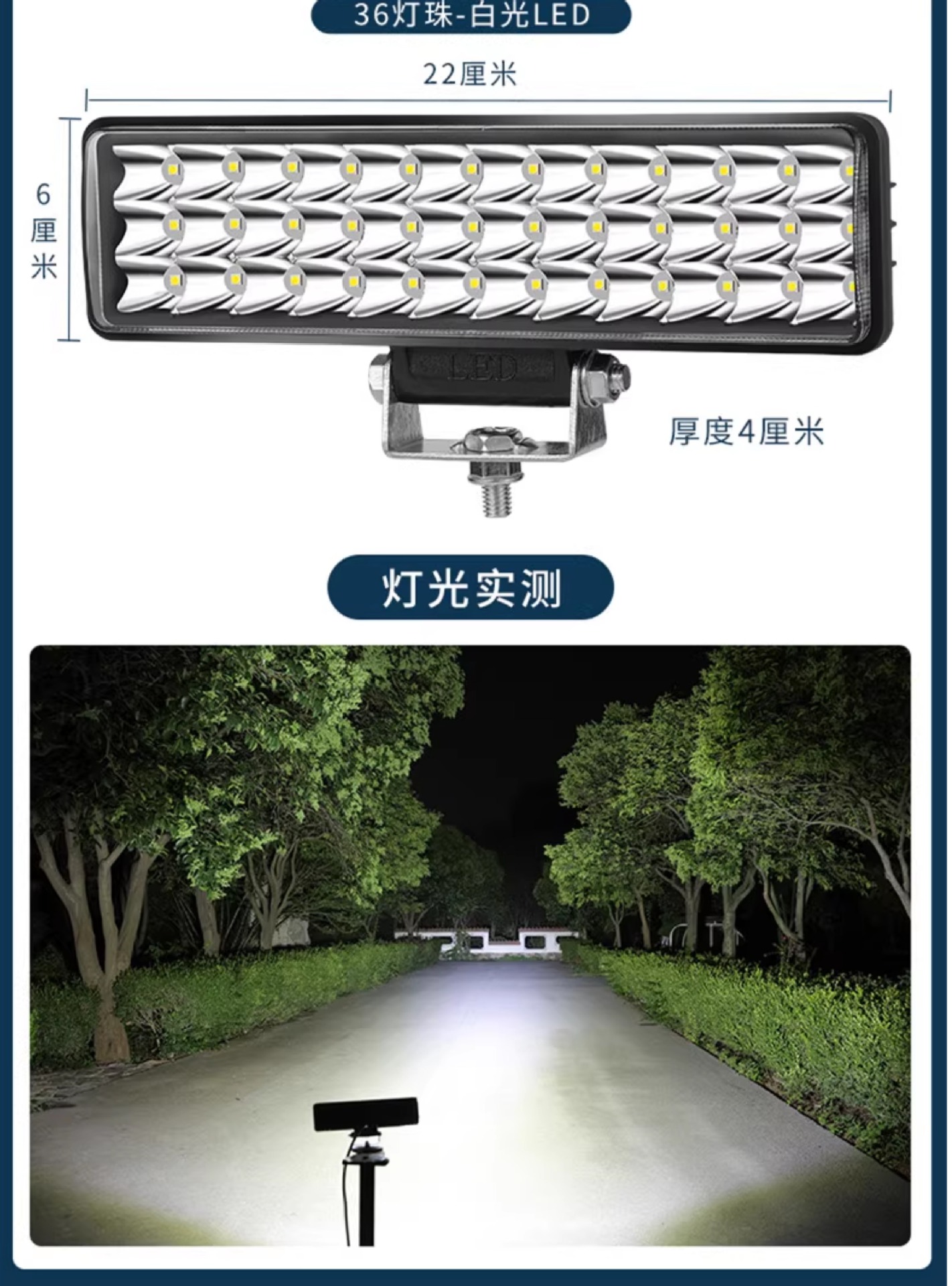 LED Headlight Super Bright Tricycle Light Modified