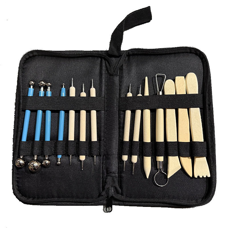점토 도구 15종 지퍼백 세트