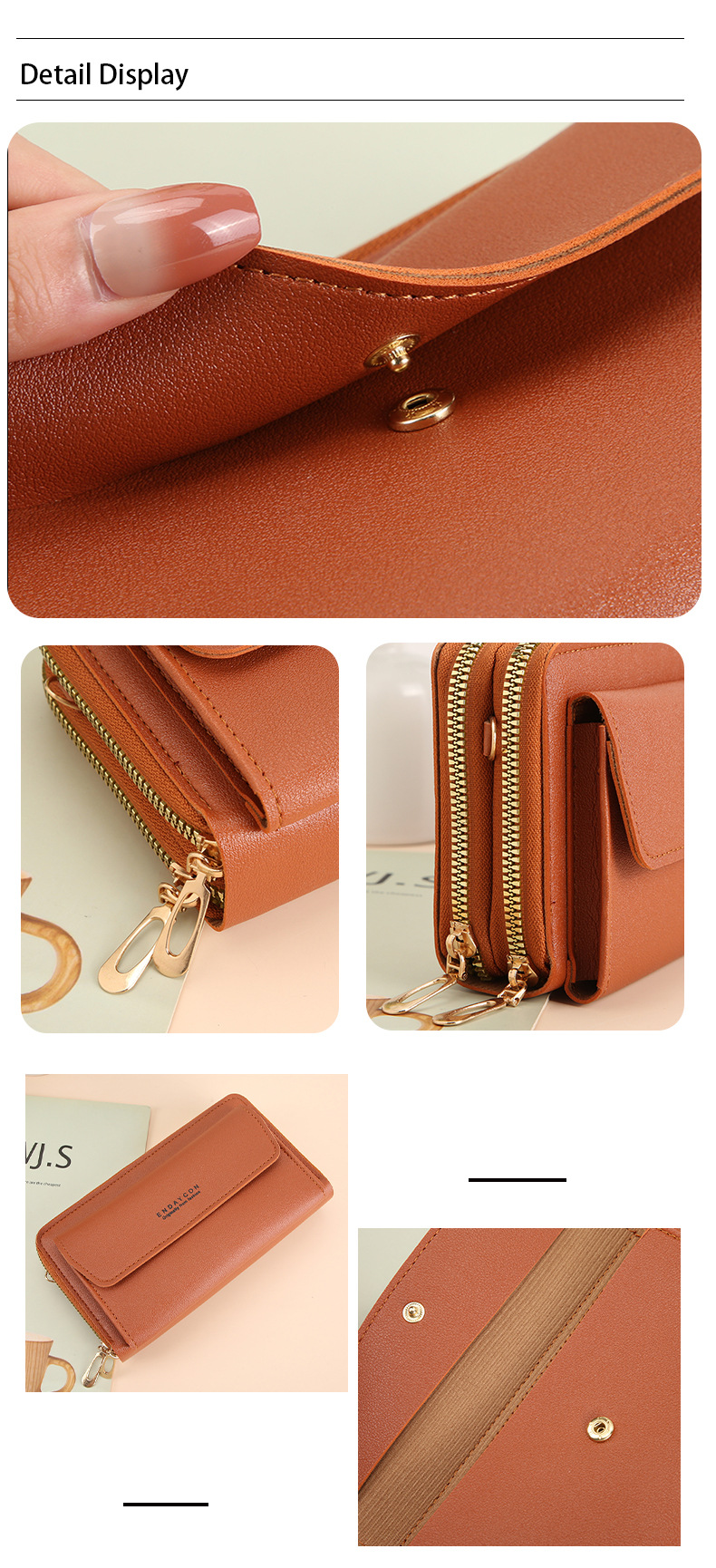 146g Weight Zipper Closure Type Single Shoulder Strap Strap Type Crossbody Bag Bags Type Holiday, Daily Occasion PVC Material Solid Color Pattern All Seasons Season Women's Gender Vintage Style, Classic Style Style Square Shape Small Size Women's Solid Color PVC Zipper Phone Wallets 8