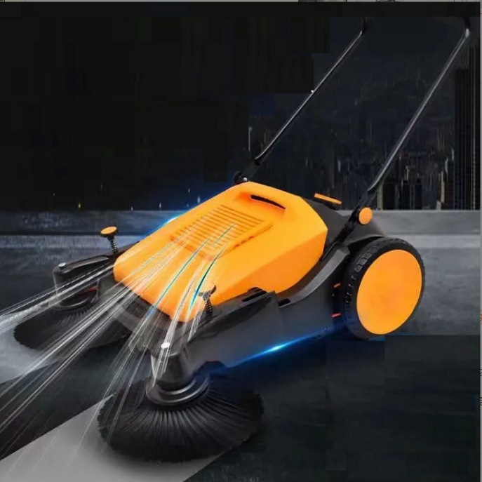 安徽无动力手推式扫地机扫地车工业工厂车间仓库垃圾清洁道路清扫