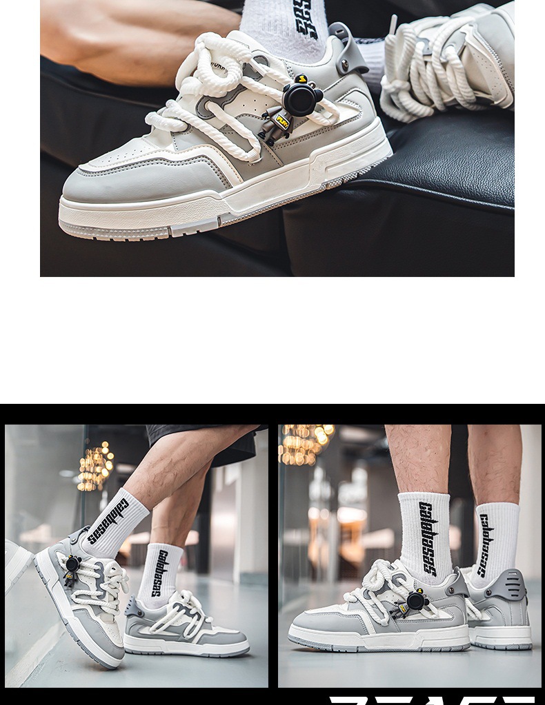Herren Freizeitschuhe Retro Sneaker Geflochten Und Modern_voghion.com
