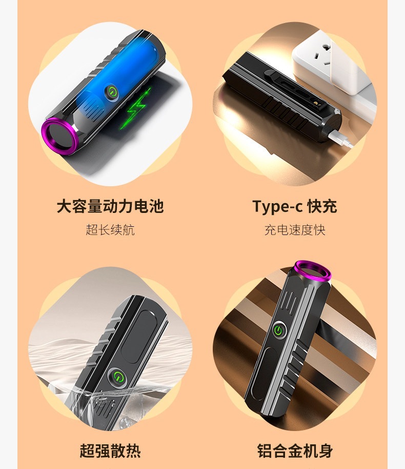 Mingjiu Wood's Lamp Cat Urine Purple Light Flashlight Fluorescent Agent Detection Pen Ultraviolet Fluorescent Lamp