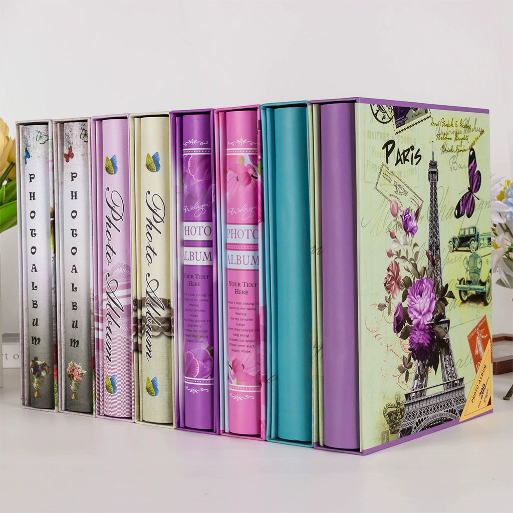 Zheyu 5R7 inch 200 photos boxed photo album, couple photo album, photo studio home photo album